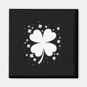 Aimant Four Leaf Clover Vintage Saint Patrick Day Cadeau