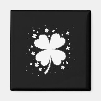 Aimant Four Leaf Clover Vintage Saint Patrick Day Cadeau