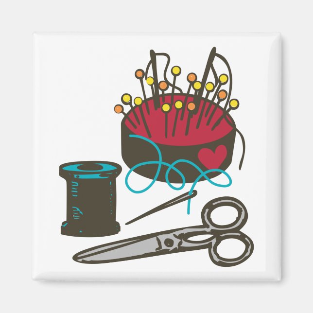 Aimant Fournitures de couture (Devant)