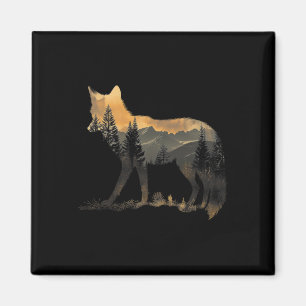Aimant Fox Forest Nature Lover Mountains Randonnée Campin