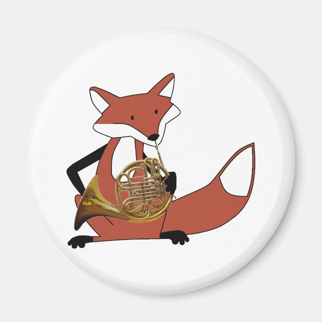 Aimant Fox Jouer la Corne française (Devant)