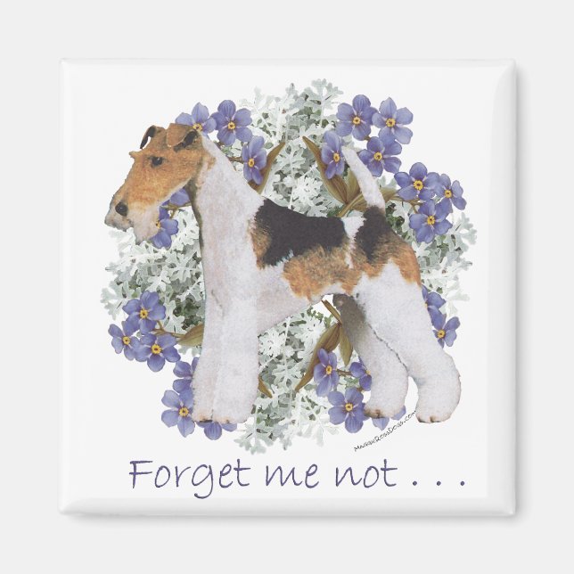 Aimant Fox-Terrier à poil dur Myosotis (Devant)