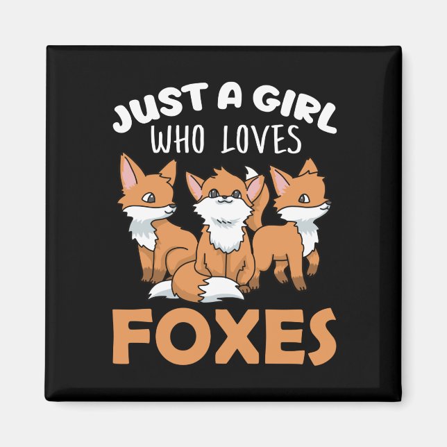 Aimant Fox Toxits Women Fox Toxits Girls Fox Lover Fox (Devant)
