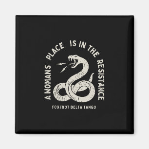 Aimant Foxtrot Delta Tango Résister Anti Trump Serpent Po