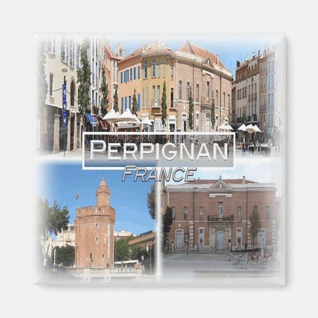 Aimant FR0124 Europe, France, Perpignan, Frigo (Devant)