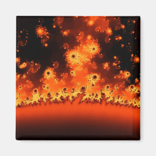 Aimant fractal à la flamme solaire