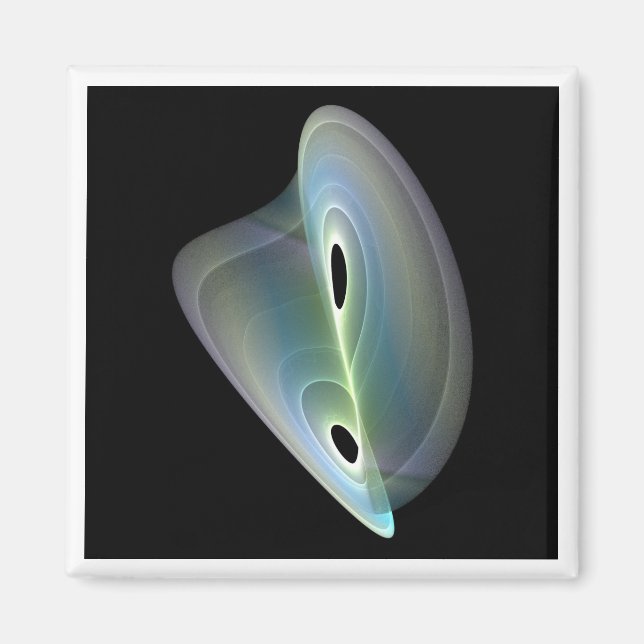 Aimant fractal pastel (Devant)