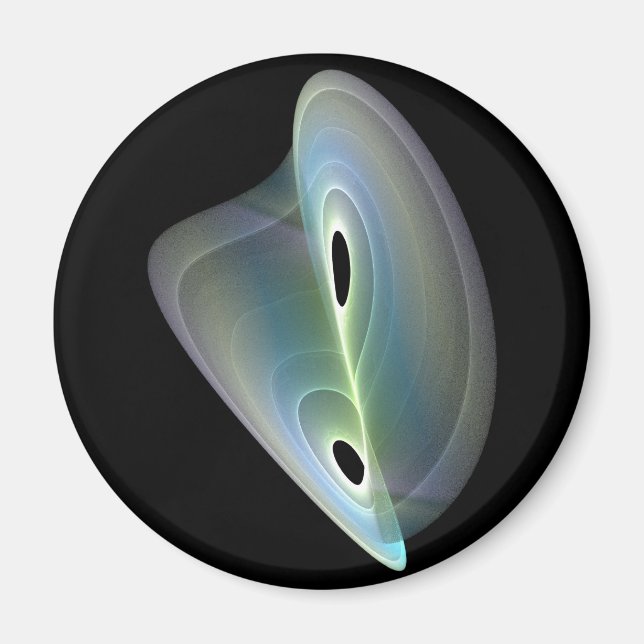 Aimant fractal pastel (Devant)