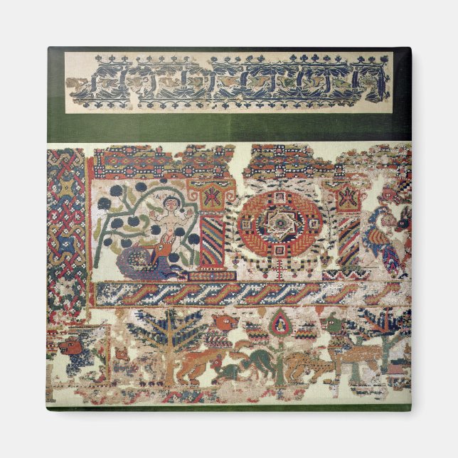 Aimant Fragment of textile depicting Jonah and the Whale (Devant)