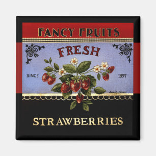 Aimant frais de cru de fraises