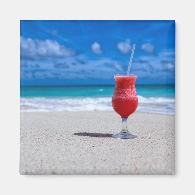 Aimant Fraise Daiquiri Tropical Punch Caribbean Beach (Devant)