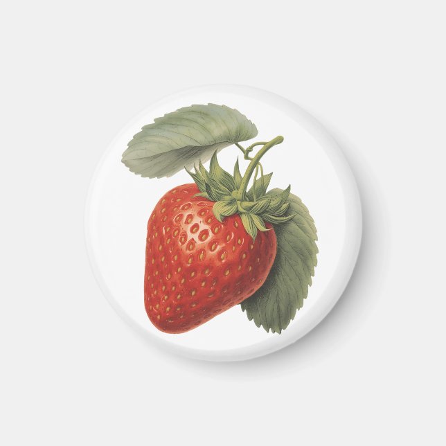 Aimant Fraise vintage  (Devant)