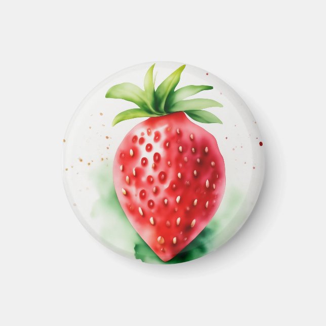 Aimant Fraise vive (Devant)