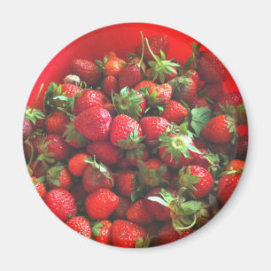 Aimant Fraises de fruits rouges frais cueillis