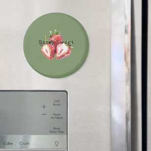 Aimant Fraises Vert Olive Sucrées aux Fruits