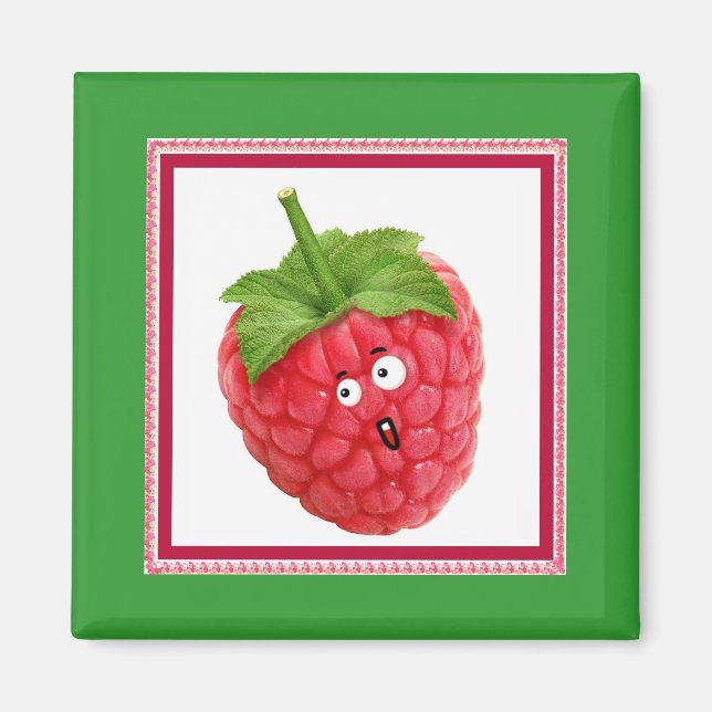 Aimant framboise (Devant)