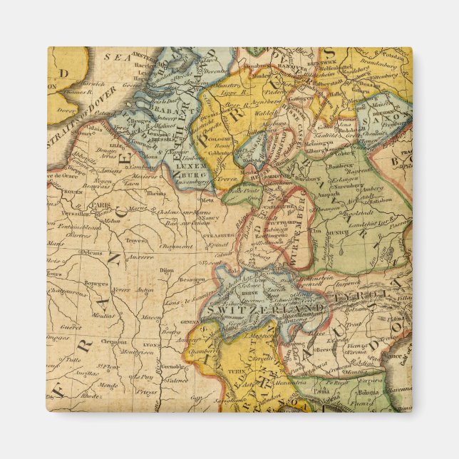 Aimant France, Allemagne, Pays-Bas, Suisse (Devant)