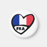 France Code Pays Coeur Drapeau, FRA