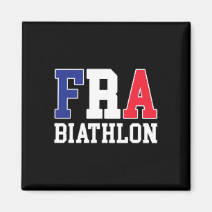 Aimant France Drapeau Biathloniste - Français Fra Biathlo