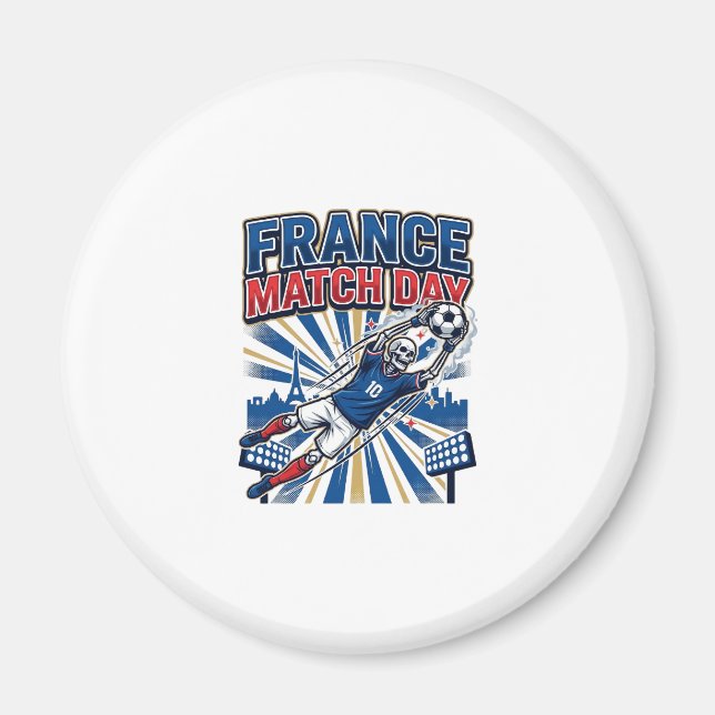 Aimant France Match Day Skeleton Striker Nations High Ene (Devant)