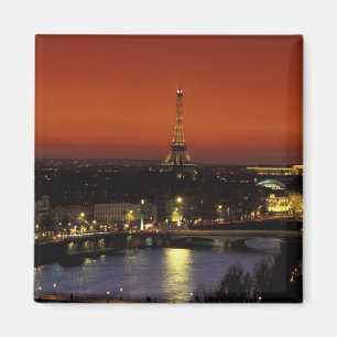 Aimant France, Paris Vue du coucher de soleil sur la Tour