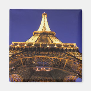 Aimant FRANCE, Tour Eiffel de Paris, vue du soir