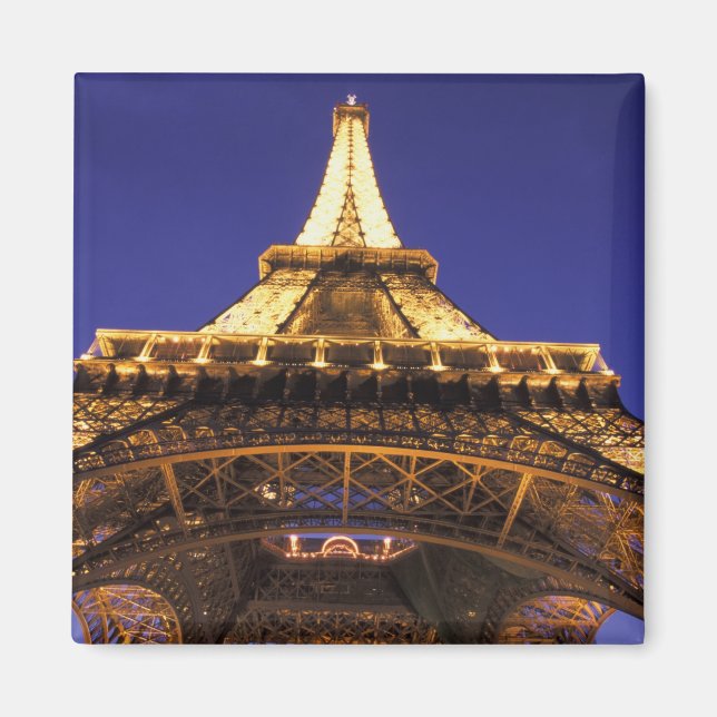 Aimant FRANCE, Tour Eiffel de Paris, vue du soir (Devant)