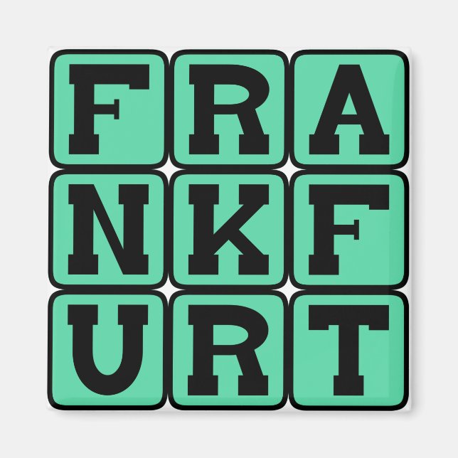 Aimant Francfort, ville en Allemagne (Devant)
