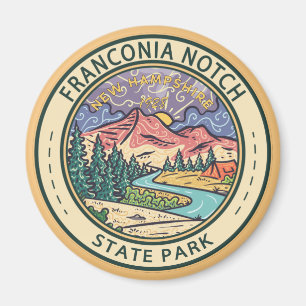 Aimant Franconia Notch State Park New Hampshire Badge