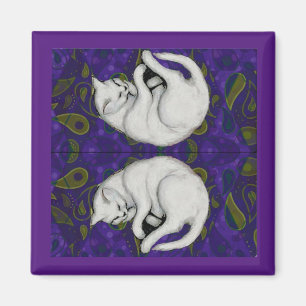 Aimant Franz Marc, Chat Blanc Dormir