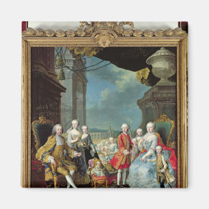 Aimant Franz Stephan I avec son épouse Marie-Therese