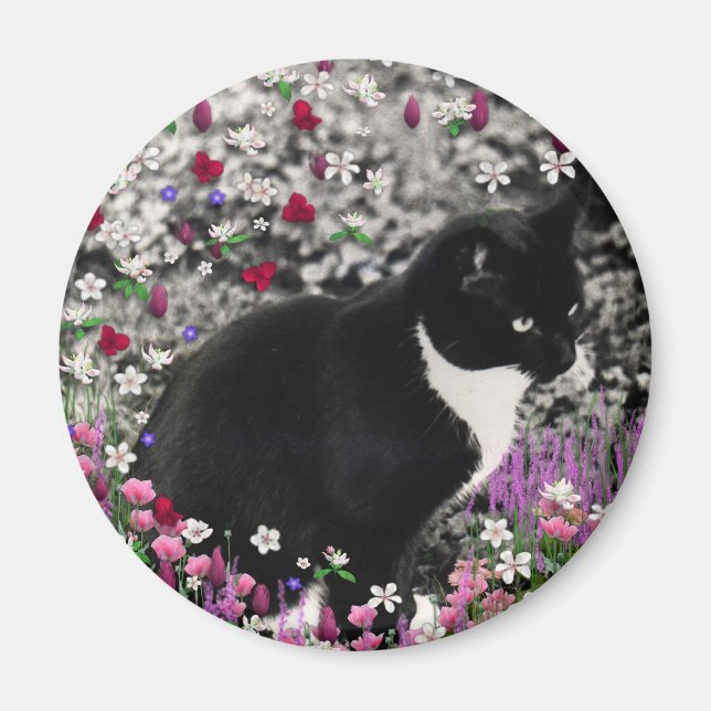 Aimant Frappes en Fleurs II - Tux Kitty Cat (Devant)