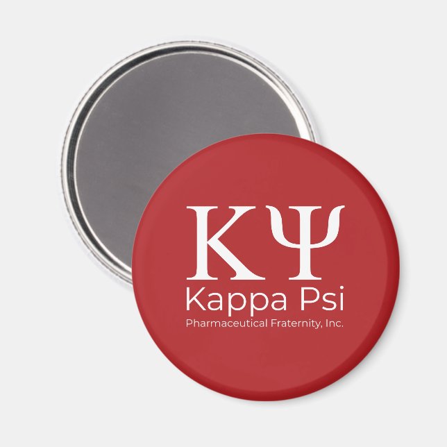 Aimant Fraternité pharmaceutique Kappa Psi (Recto/Verso)