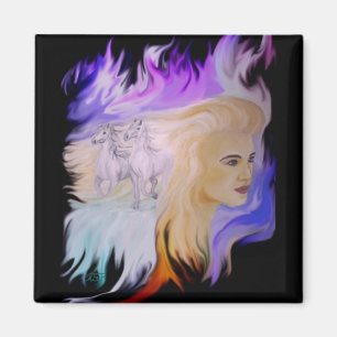 Aimant Frau mit Pferd