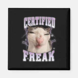 Aimant Freak certifié Mange Ciment Chat maudit Drôles de