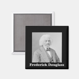 Aimant Frederick Douglass Portrait noir et blanc Photo