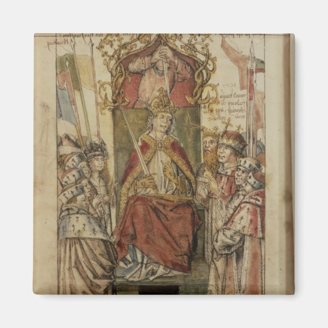 Aimant Frederick III entouré de Prince Electors (Devant)