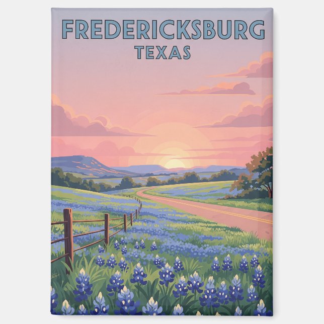 Aimant Fredericksburg Texas Travel (Recto)
