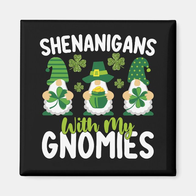 Aimant Fredonnements avec mes gnomes Gnome St Patrick's D (Devant)