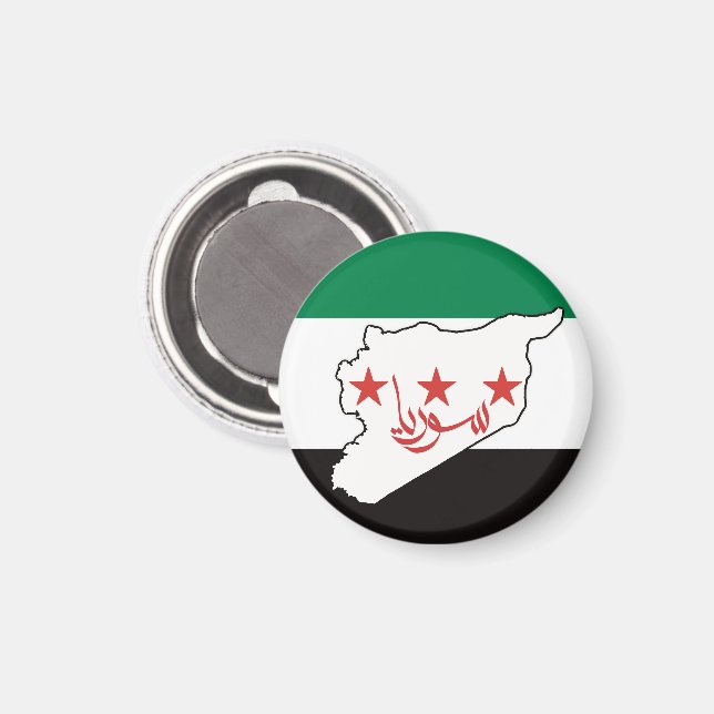 Aimant Free Syrie Ce n'est pas en Syrie (Recto/Verso)