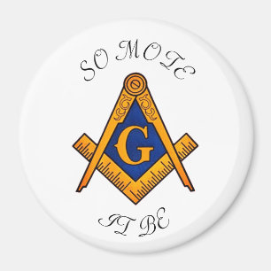 Aimant Freemason Carré et Compass Charité Masonic