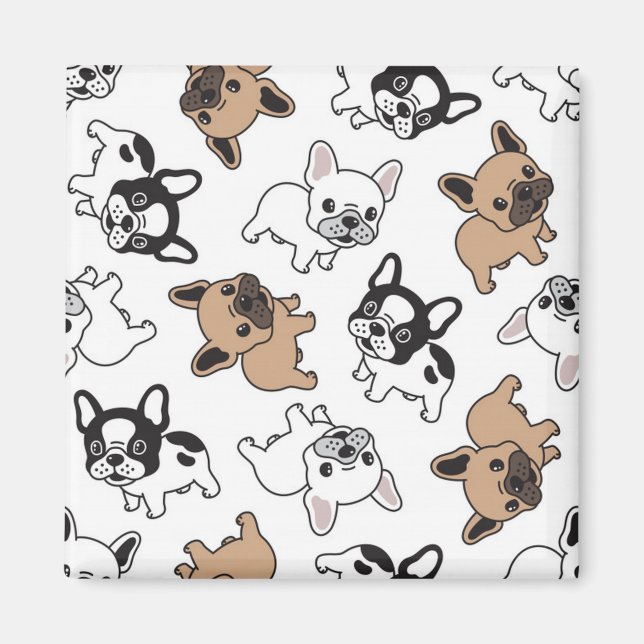 Aimant French Bulldog, Accessoires Français (Devant)