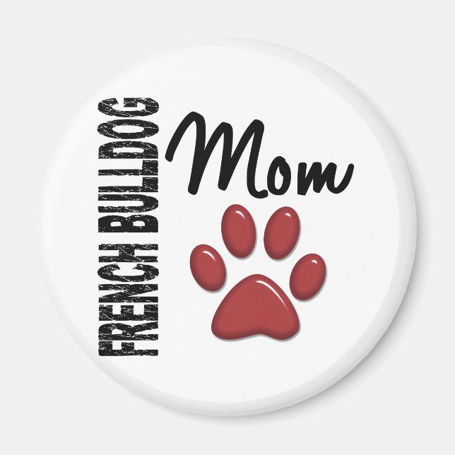 Aimant French Bulldog Mom 2 (Devant)