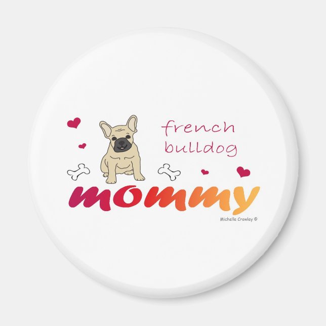 Aimant FrenchBulldogFawnMommy (Devant)
