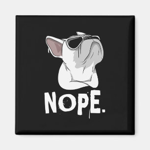 Aimant Frenchie Bouledogue Français Blanc