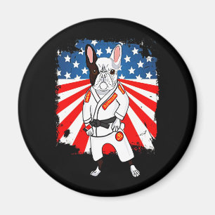 Aimant Frenchie Gift Sympa French Bulldog USA Flag