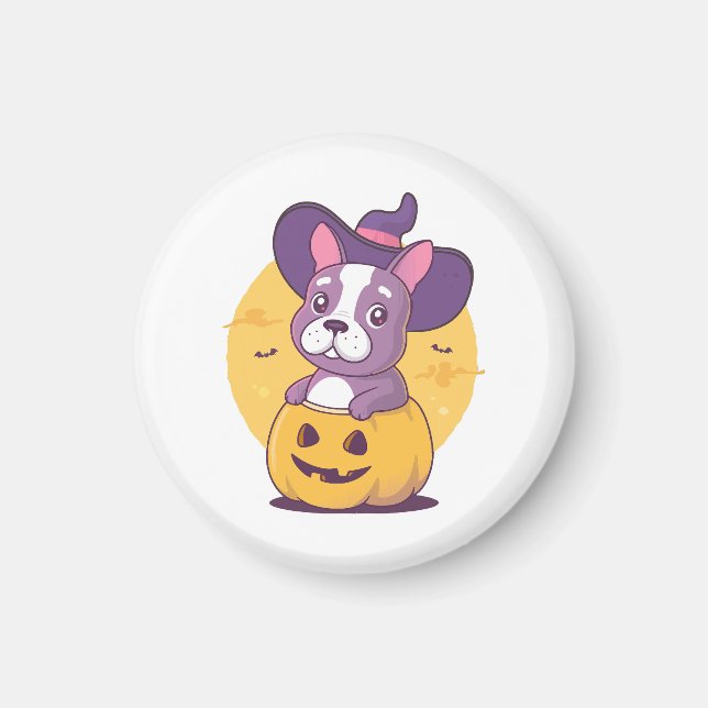 Aimant Frenchie Halloween (Devant)