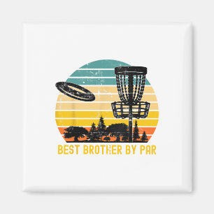 Aimant Frère de golf à disque vintage - Meilleur frère pa