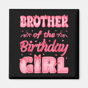 Aimant Frère de la fille d'anniversaire Famille Nk Coquet