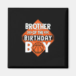 Aimant Frère De L'Anniversaire Garçon Frère Bysketbyll Bi